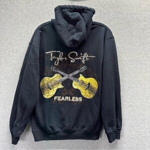 Taylor Swift Hoodie Womens Small Black Fearless Concert Tour 2009 Rare